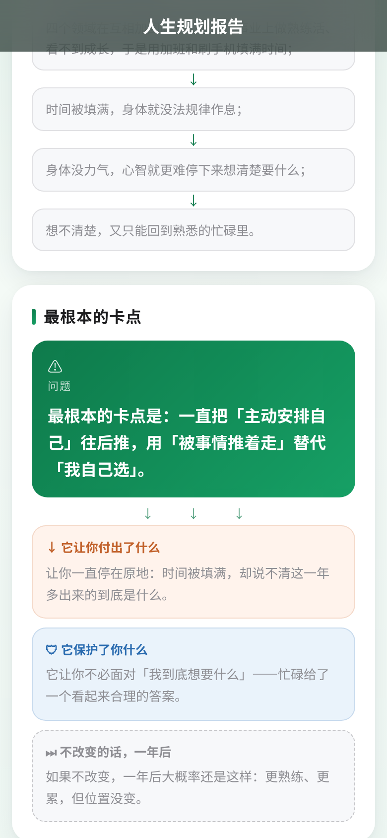 报告页 最根本的卡点 实拍